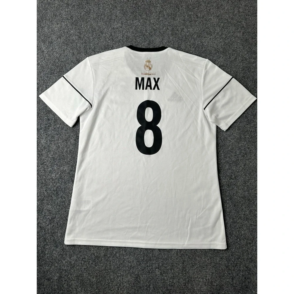 Mens Soccer Adidas Real Madrid MAX #8 White Jersey 2019, Size M